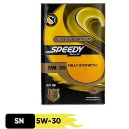 روغن موتور اسپیدی مدل سوپر پلاتینیوم 5W-30 حجم ۴ لیتر